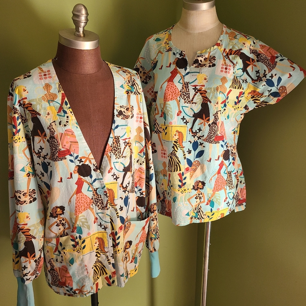 Scrub Top & Jacket Med